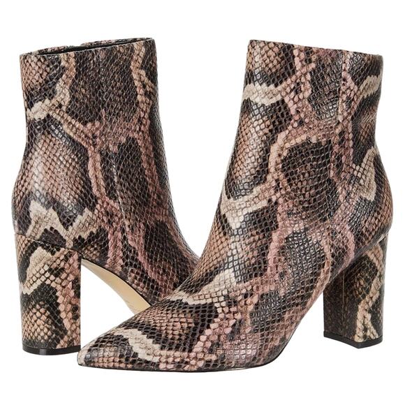 Marc Fisher LTD Ulani 2 Medium Pink Leather Bootie – Size 7.5M Trendy & Fierce